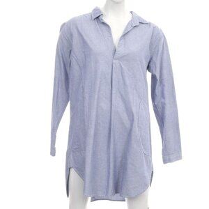 CP Shades Women’s Blue 100% Cotton Teton Tunic Shirt Pockets Medium Made in USA